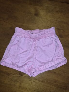 Garanimals Pink High-Waist Smocked Cotton Shorts 5T